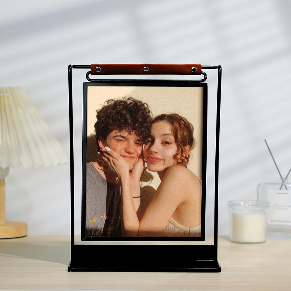 Scannable Spotify Code Photo Frame Personalized Double-Sided Display Stand Gifts For Lovers