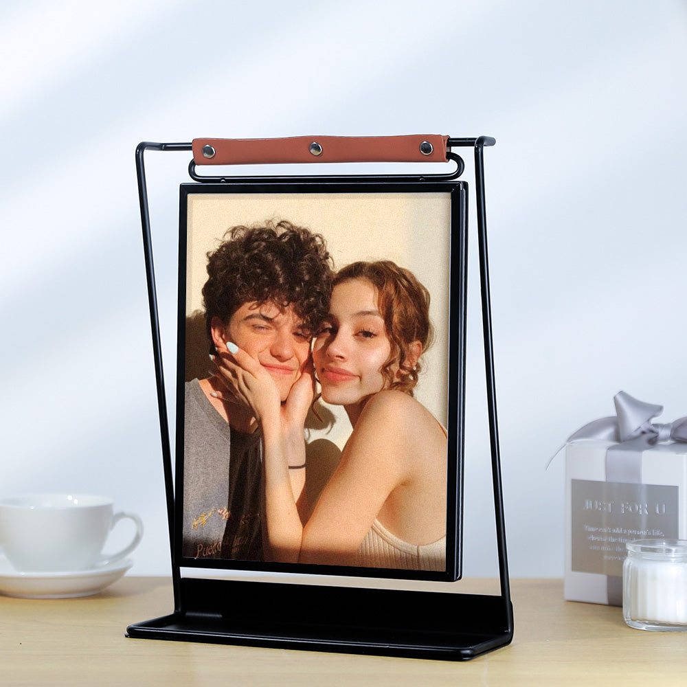 Scannable Spotify Code Photo Frame Personalized Double-Sided Display Stand Gifts For Lovers