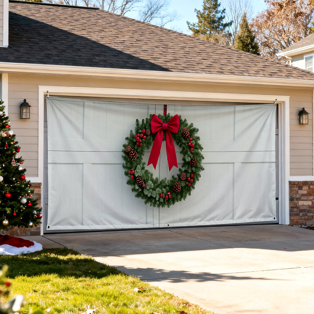 Christmas Garage Door Covers Custom Holiday Door Curtain, Festive Outdoor Decoration, Hanging Garage Cover