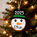 Custom Name Snowman Christmas Ornament 2025 Funny Family Ornament Gift Ideas