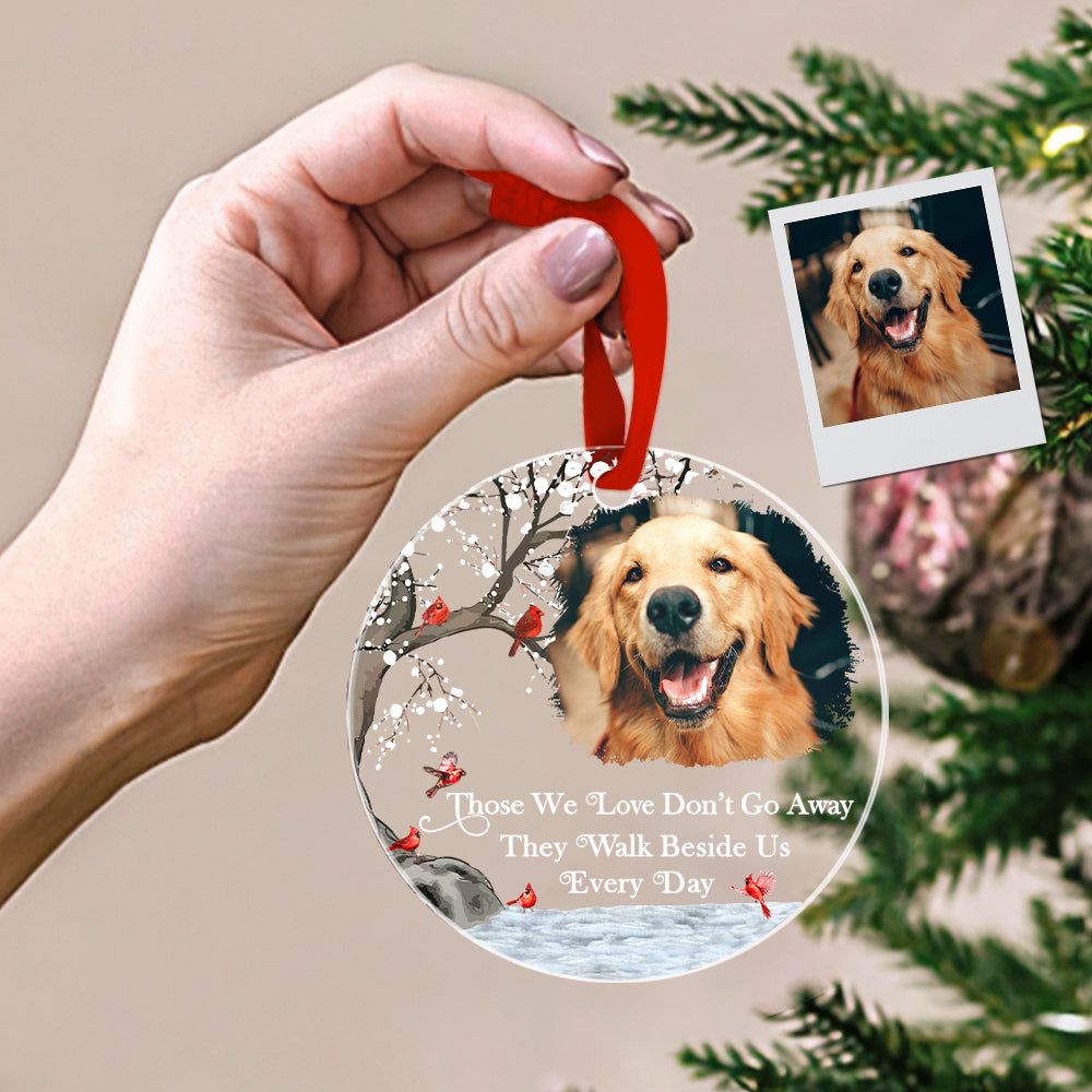 Personalized Memorial Ornament with Photo Christmas Ornament Memorial Gift for Family or Friends