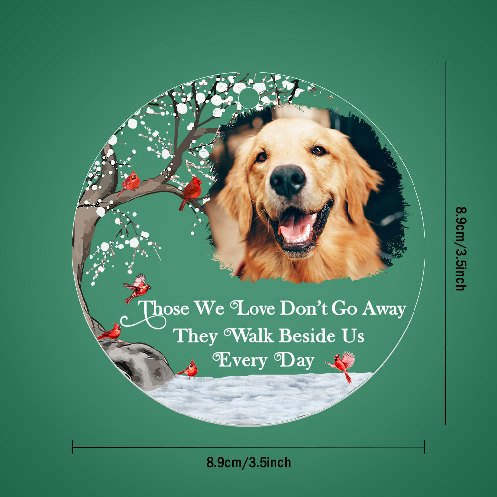 Personalized Memorial Ornament with Photo Christmas Ornament Memorial Gift for Family or Friends