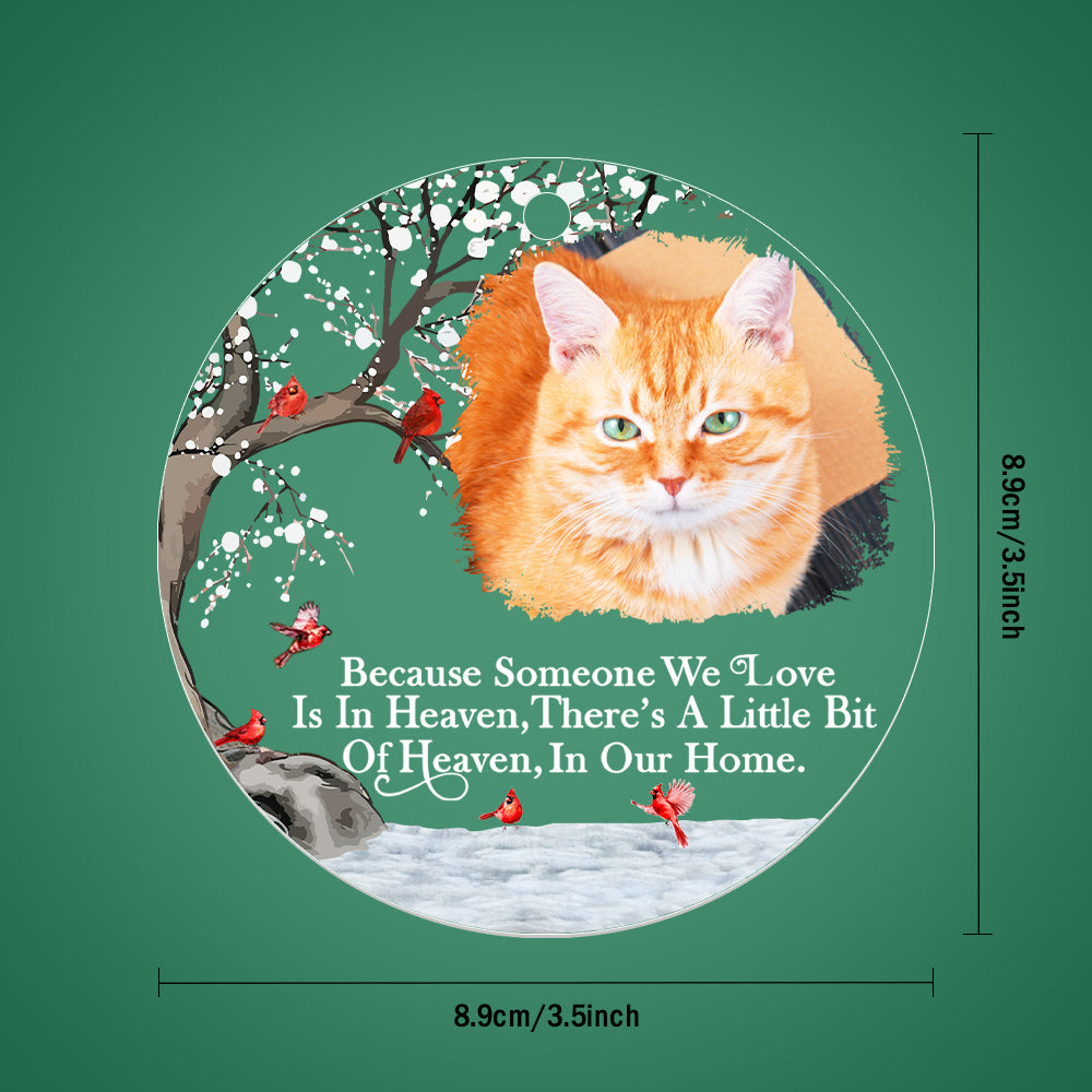 Personalized Memorial Ornament with Photo Christmas Ornament Memorial Gift for Family or Friends