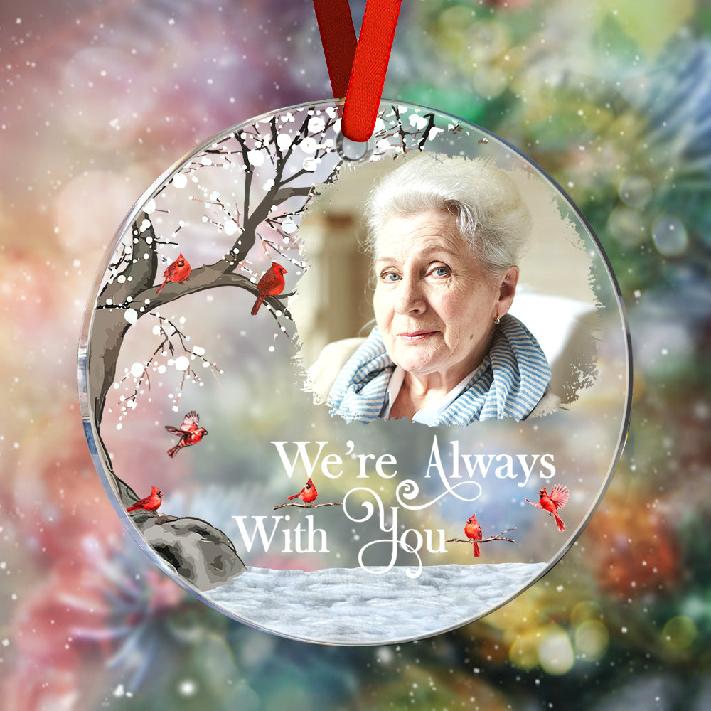 Personalized Memorial Ornament with Photo Christmas Ornament Memorial Gift for Family or Friends