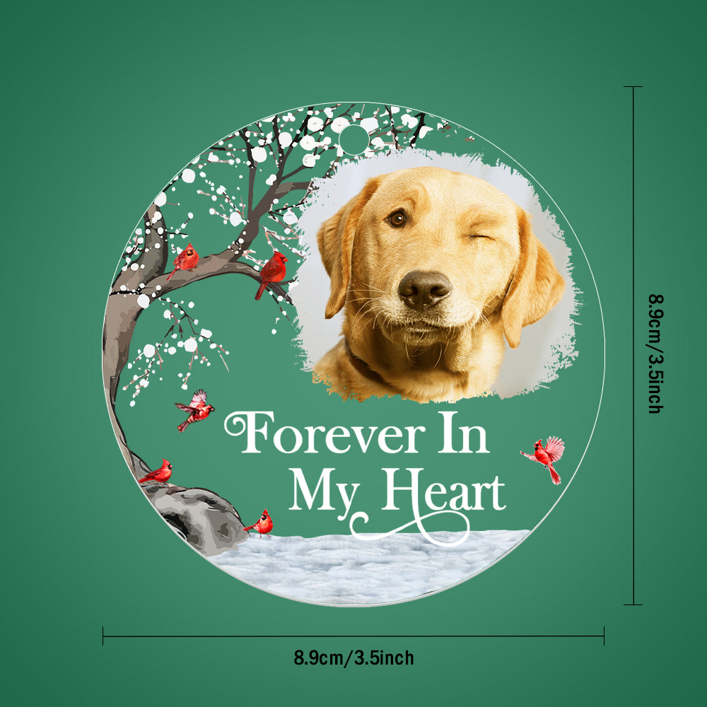 Personalized Memorial Ornament with Photo Christmas Ornament Memorial Gift for Family or Friends