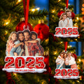 Custom Photo Christmas Ornament 2025 Acrylic Ornament Christmas Gift for Family or Friend