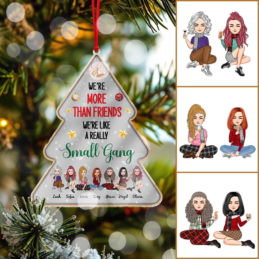 Best Friends Are The Sisters We Choose For Ourselves Personalized Acrylic Ornament Christmas Gifts