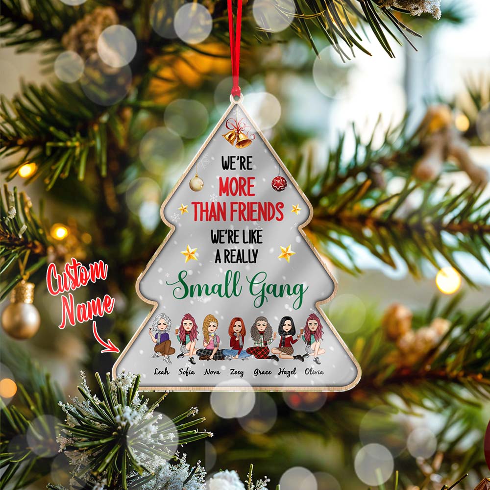 Best Friends Are The Sisters We Choose For Ourselves Personalized Acrylic Ornament Christmas Gifts