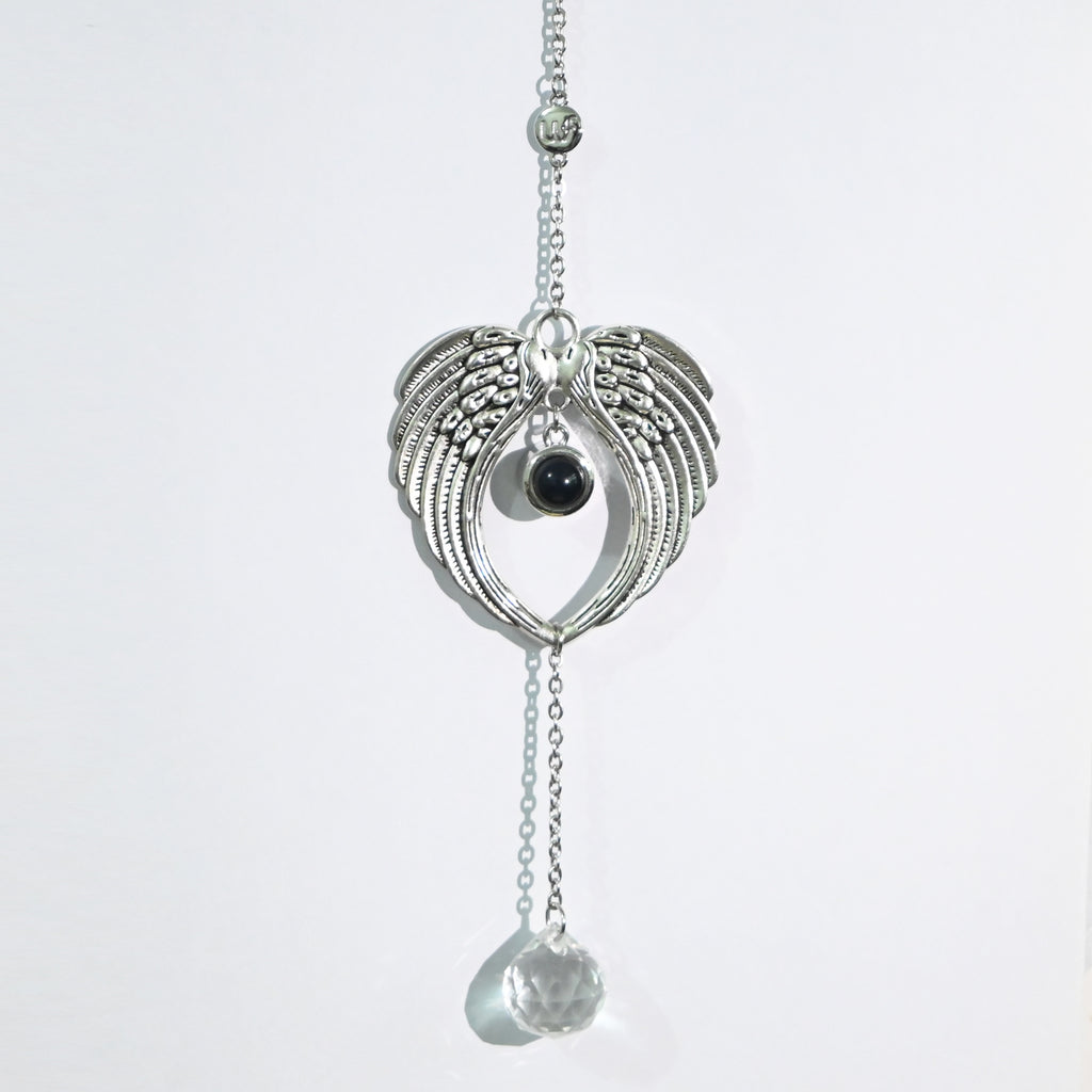 Personalized Angel Photo Sun Catcher Projection Car Ornaments Memorial Gift