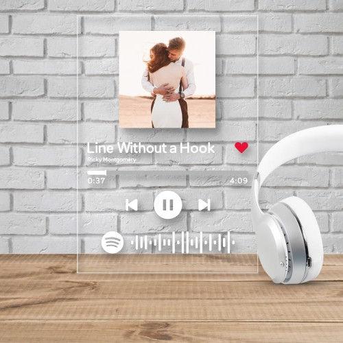Personalized Music Spotify Plaques Birthday Themed Gifts With Scannable Spotify Code For Family