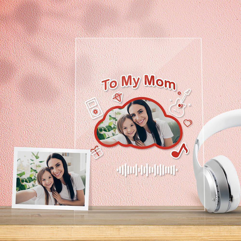 To My Mom Gift-Scannable Music Code Acrylic Music Plaque Creative Gift
