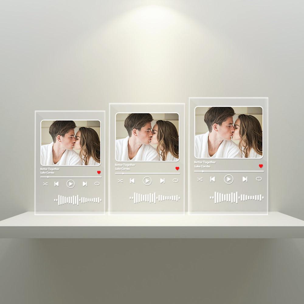 Scannable Custom Music Code Lamp Acrylic Music Plaque Night Light