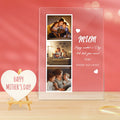 Custom Photo and Name Acrylic Night Light Gift for Mom