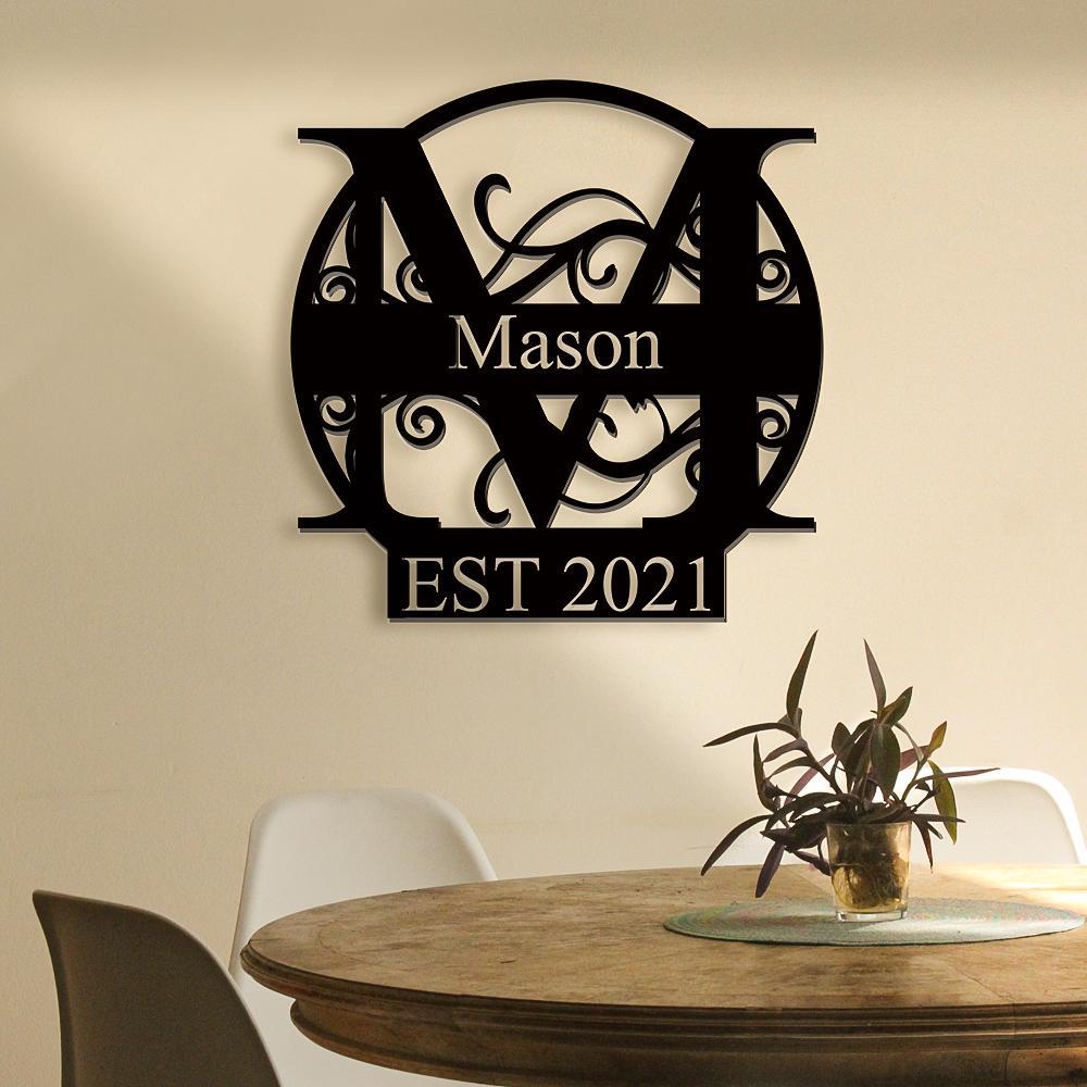 Custom Family Name Decor Last Name Sign Best Gift for Your Loved Ones - M