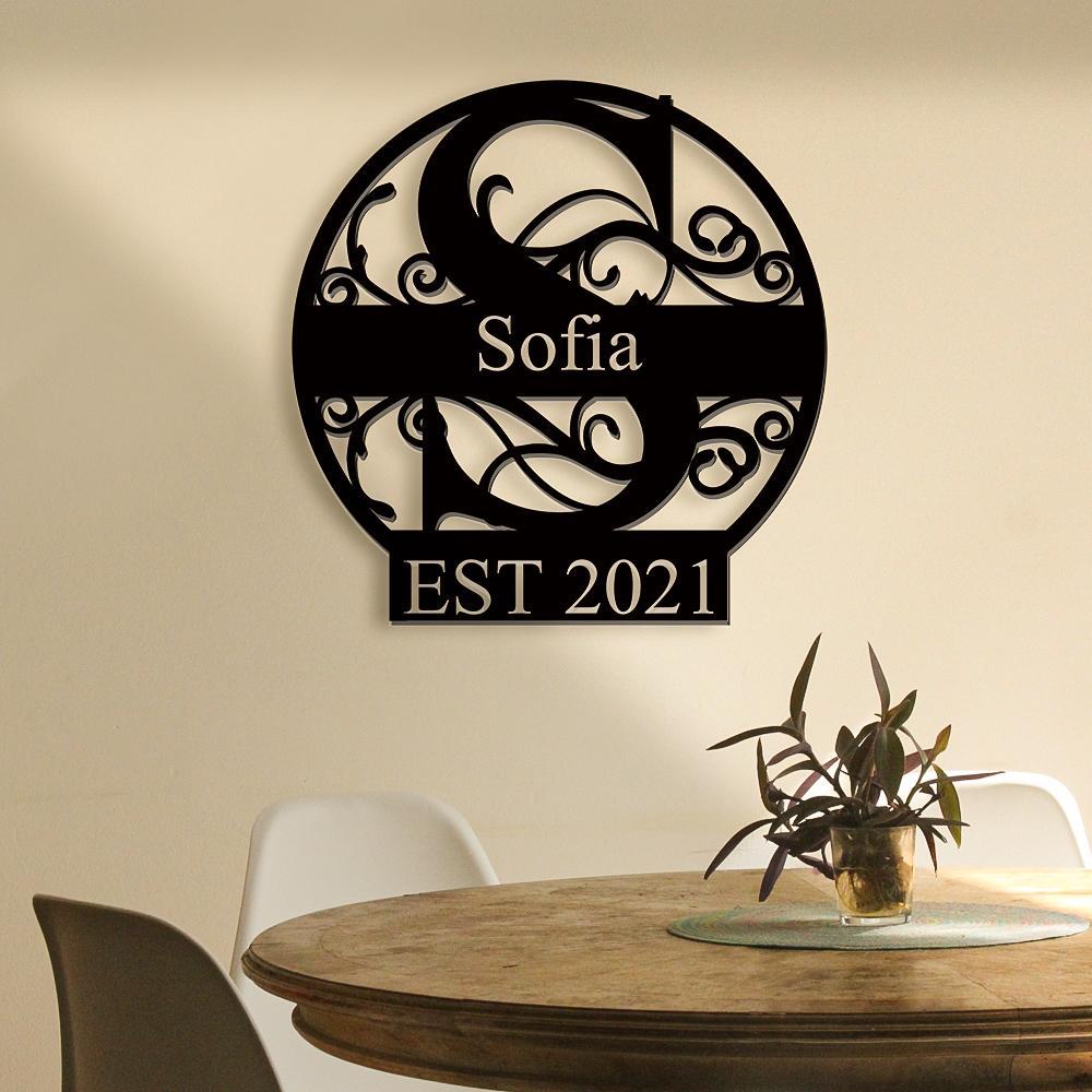 Custom Family Name Decor Last Name Sign Best Gift for Your Loved Ones - M