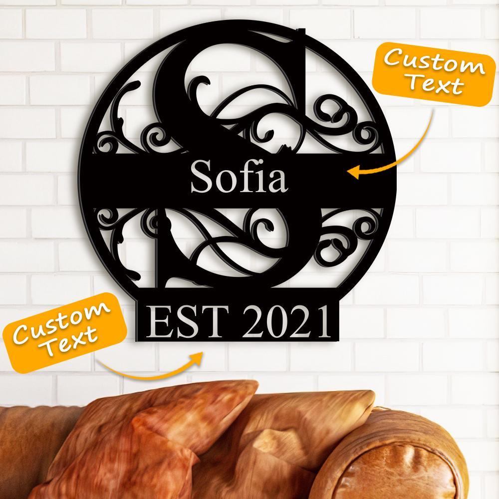 Custom Family Name Decor Last Name Sign Best Gift for Your Loved Ones - S