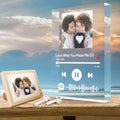 Personalized Clear Thick Acrylic Block Spotify Plaques Music Photo Frame Gift