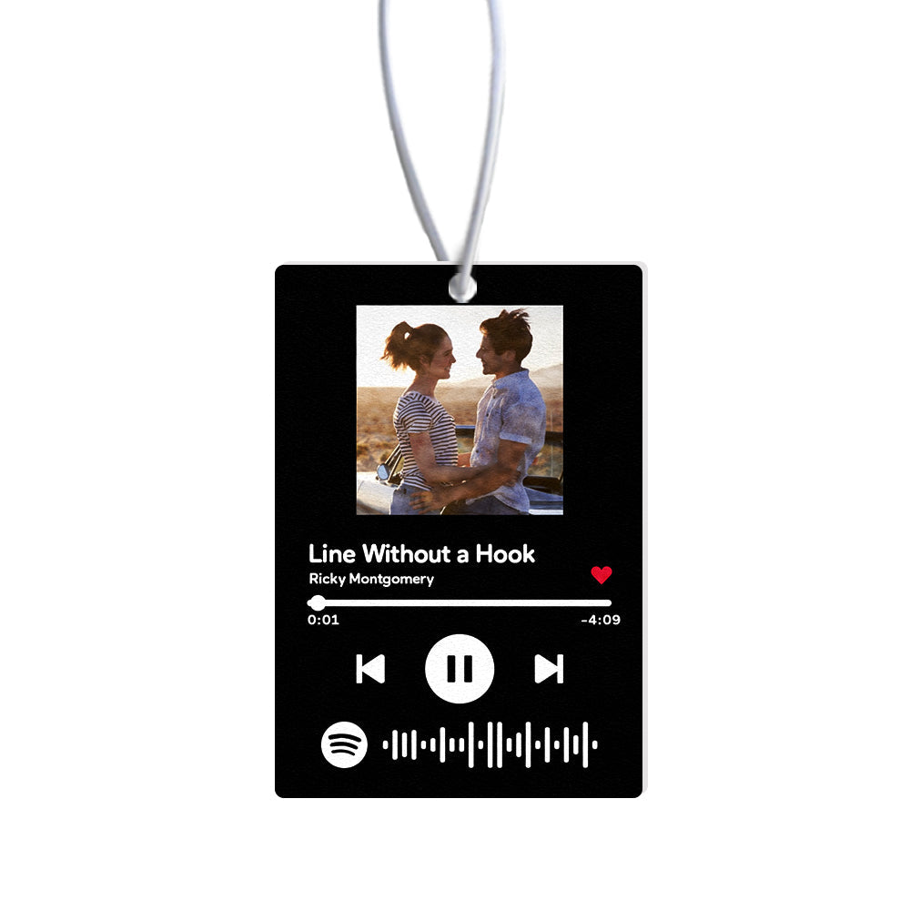 Custom Spotify Code Car Air Freshener Rearview Mirror Ornament Air Freshener Gifts