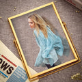 Custom Portrait With Golden Frame Transparent Frame