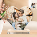 Custom Photo Spotify Code Acrylic Plaque Heart Shaped Acrylic Plaque Gift for Couples