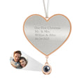 Custom Projection Ornament Personalized Heart Christmas Ornament Gifts for Her