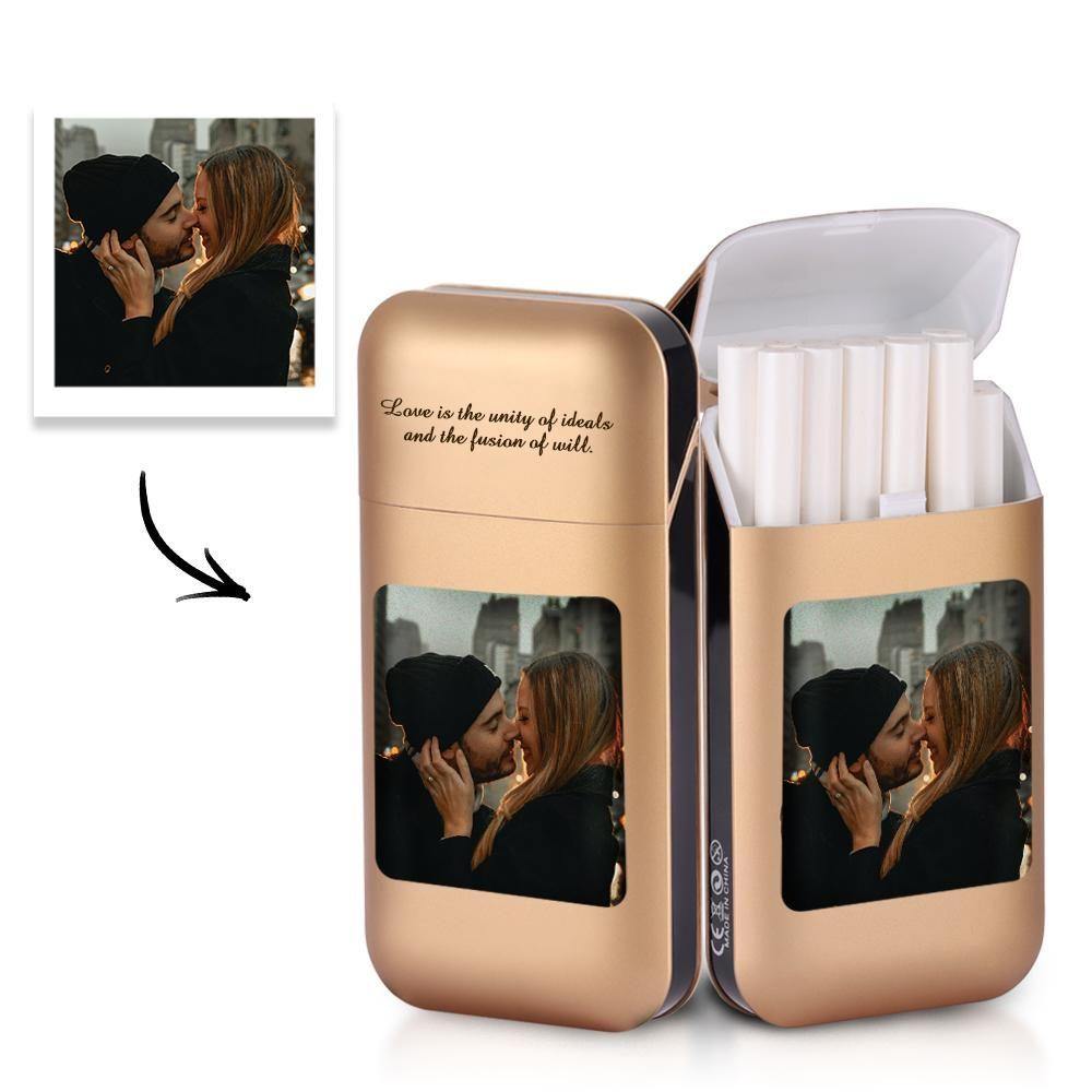 Personalized Cigarette Case with Engraved Photo Cigarette Case Best Gifts for Him (Lighter not included)
