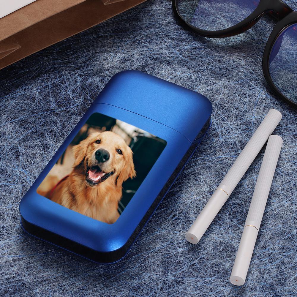 Personalized Cigarette Case with Engraved Custom Cigarettes Holder for Dad's Gifts