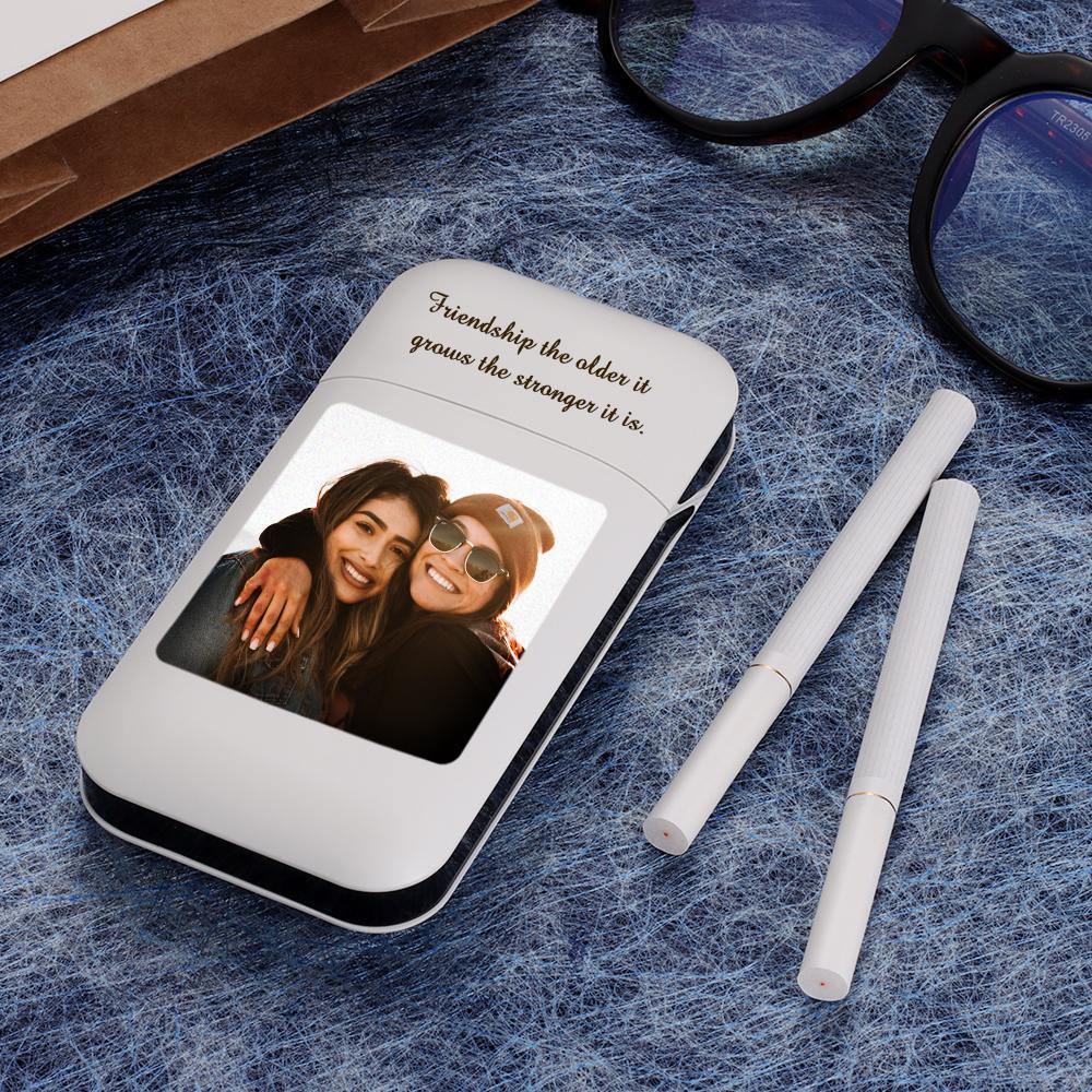 Cigarette Case with Engraved Photo Cigarette Case Unique Gifts (Lighter not included)