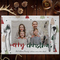 Custom Photo Engraved Christmas Placemats Gifts for Family