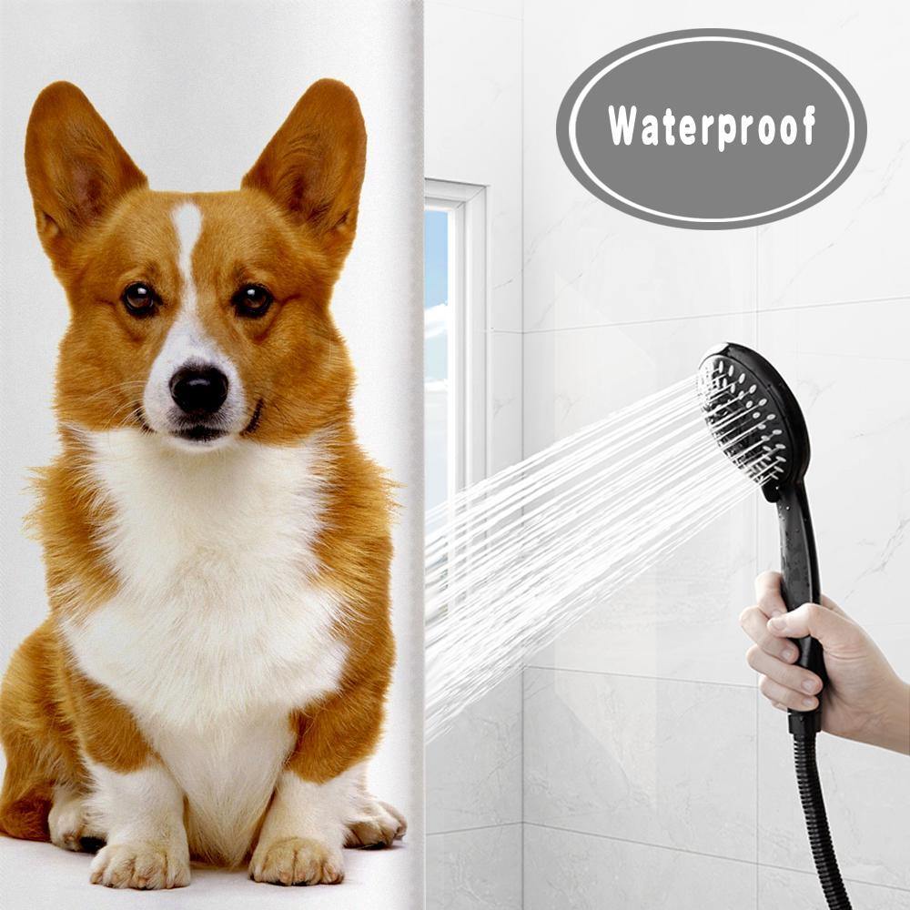 Custom Photo Shower Curtain Unique Gift Waterproof Shower Curtain 92*183cm