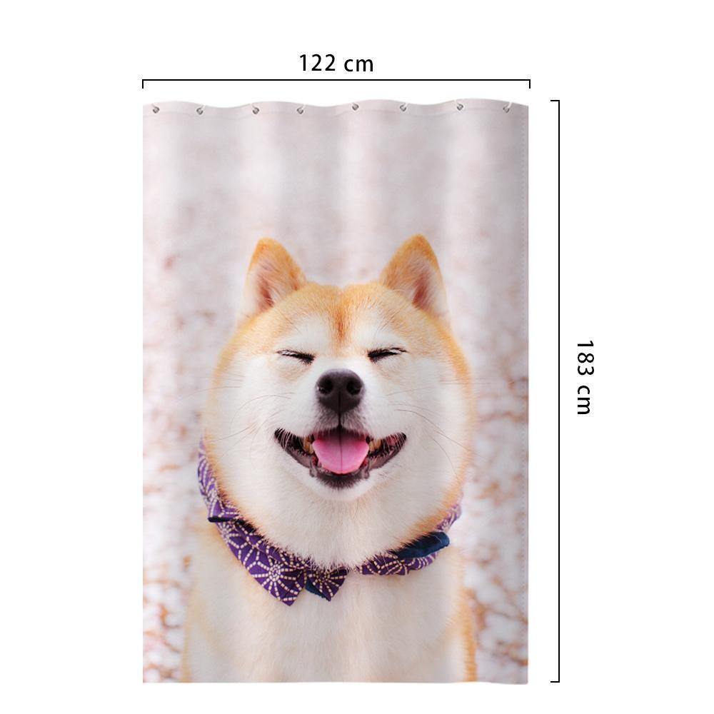 Custom Photo Shower Curtain Memorial Gift Waterproof Shower Curtain 122*183cm