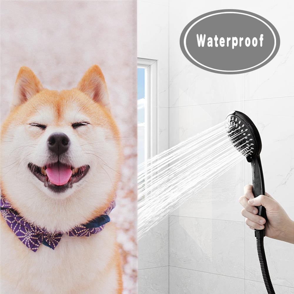 Custom Photo Shower Curtain Memorial Gift Waterproof Shower Curtain 122*183cm