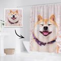 Custom Photo Shower Curtain Memorial Gift Waterproof Shower Curtain 122*183cm