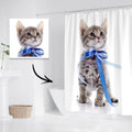 Custom Photo Shower Curtain Waterproof Shower Curtain Cute Pet 140*183cm