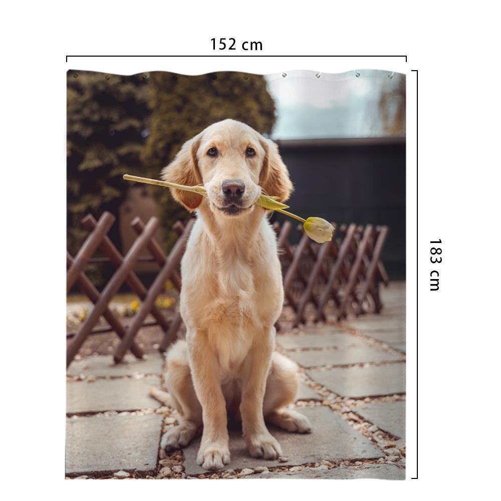 Custom Photo Shower Curtain Unique Gift Waterproof Shower Curtain 152*183cm