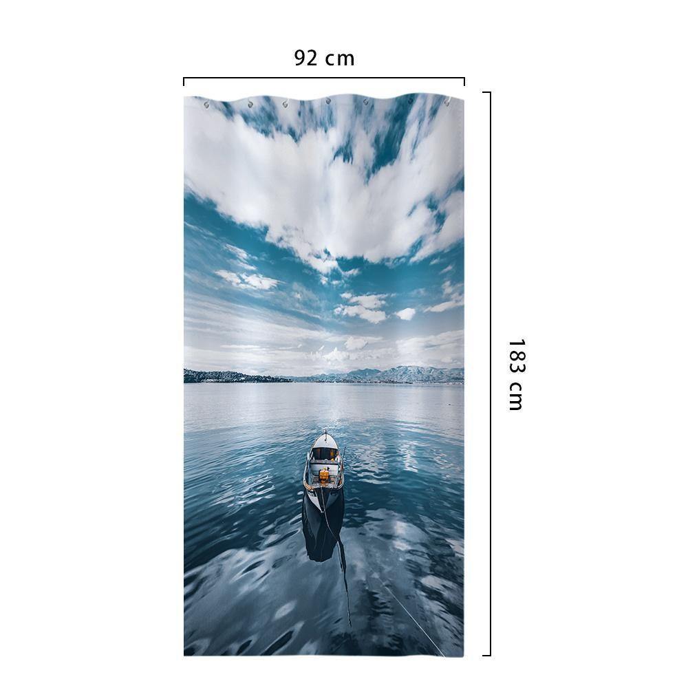 Custom Photo Shower Curtain Bathroom Decoration 92*183cm