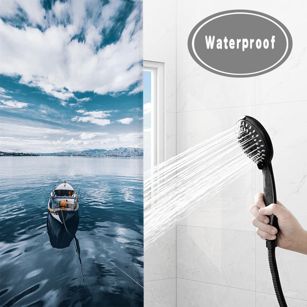 Custom Photo Shower Curtain Bathroom Decoration 92*183cm