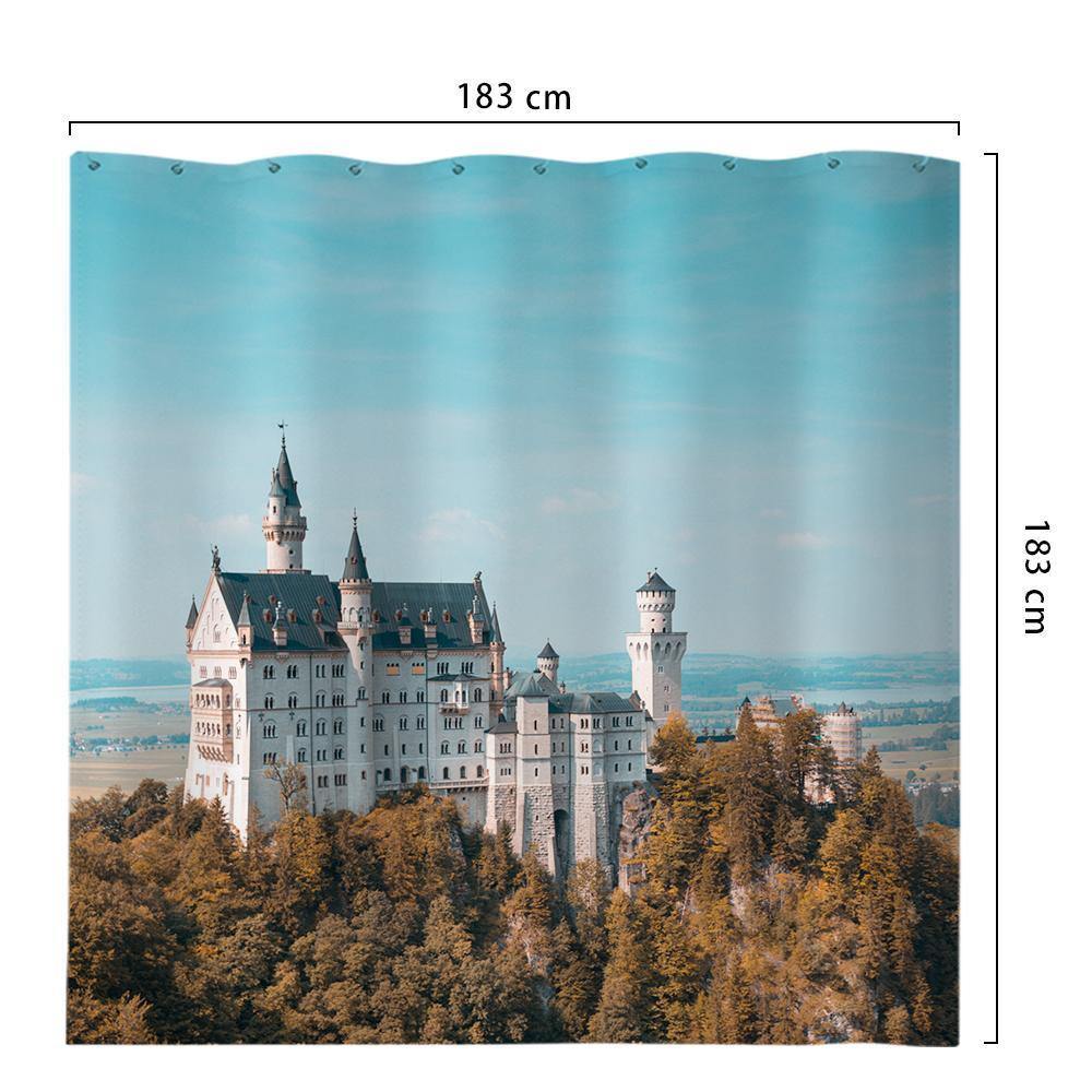 Custom Photo Shower Curtain Bathroom Decoration 183*183cm
