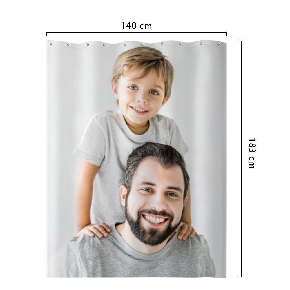 Photo Shower Curtain Custom Backdrop Polyester Waterproof 140*183cm