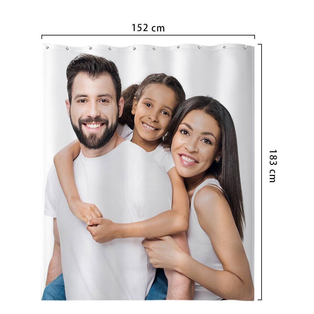Photo Shower Curtain Custom Backdrop Polyester Waterproof 152*183cm
