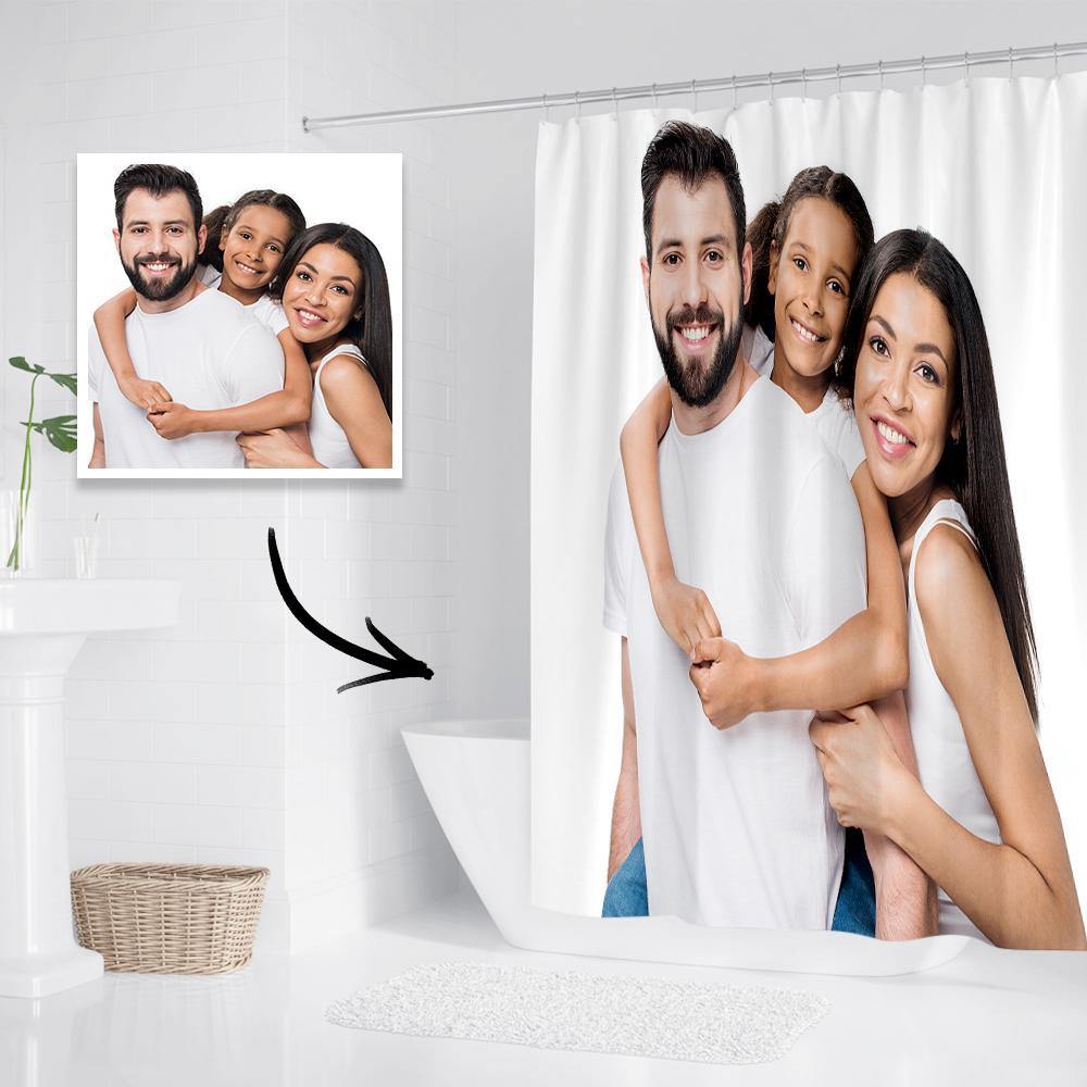 Photo Shower Curtain Custom Backdrop Polyester Waterproof 152*183cm