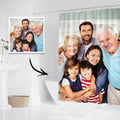 Photo Shower Curtain Custom Backdrop Polyester Waterproof 183*183cm