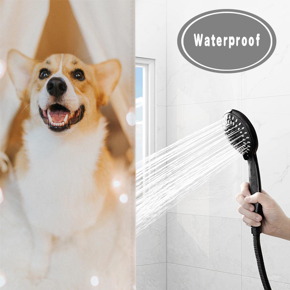 Personalized Shower Curtain Bathroom Decor Gift For Family 92*183cm