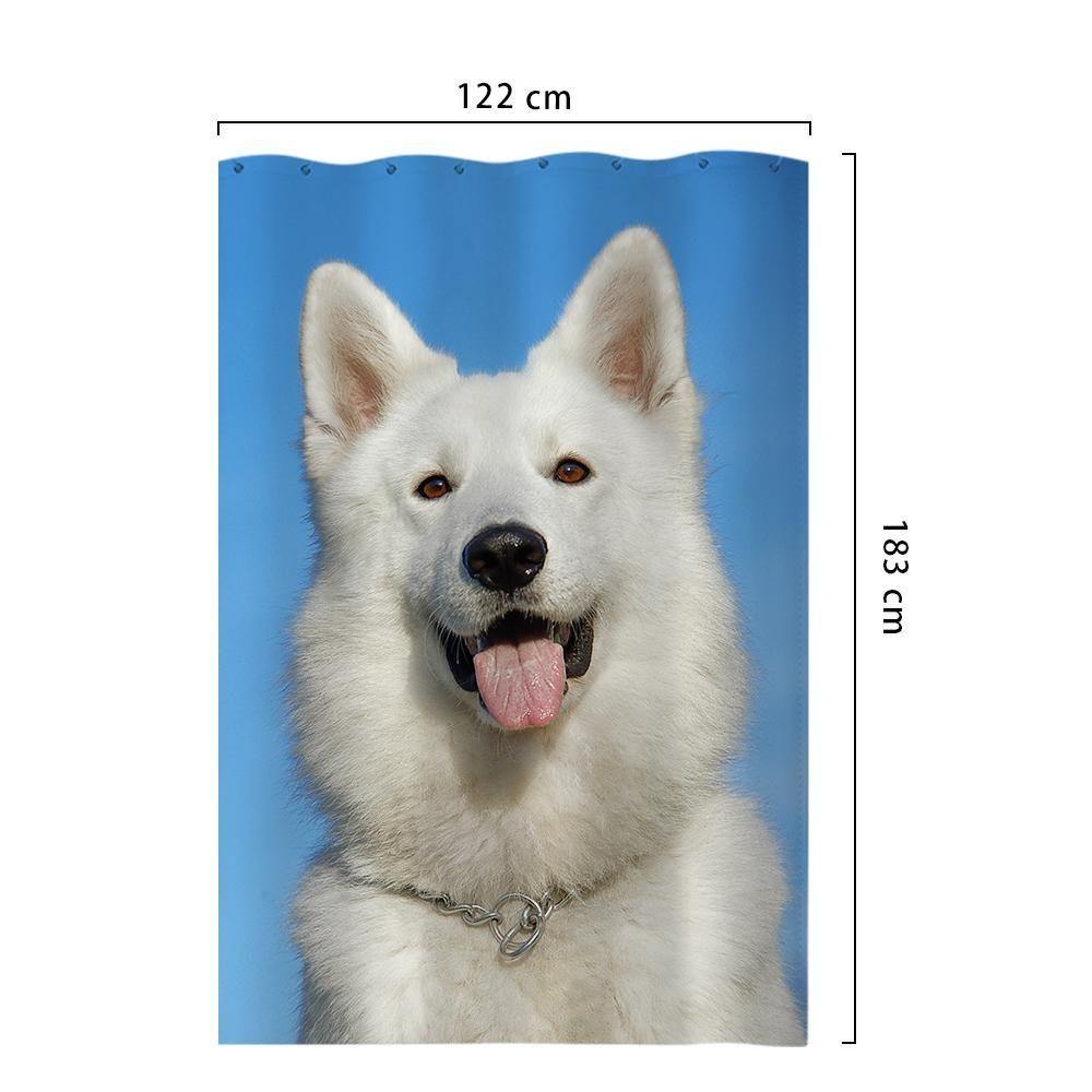 Personalized Shower Curtain Bathroom Decor Gift For Family 122*183cm