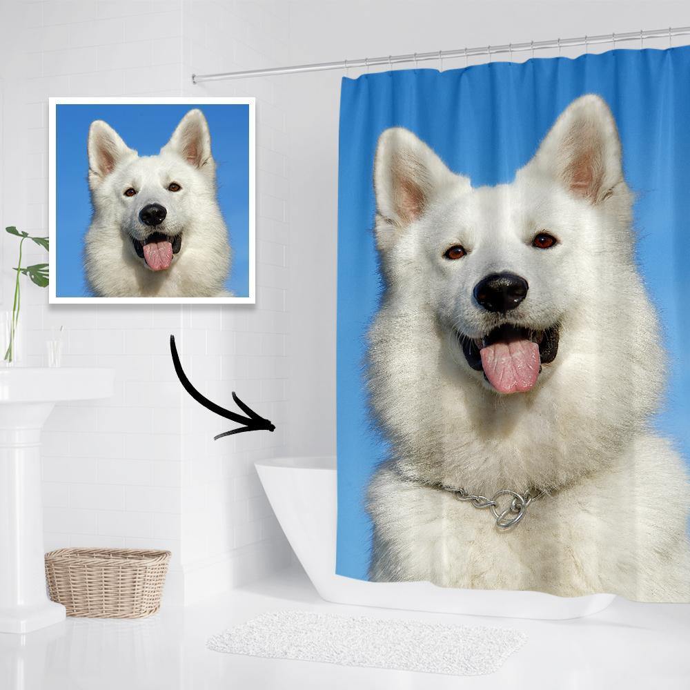 Personalized Shower Curtain Bathroom Decor Gift For Family 122*183cm
