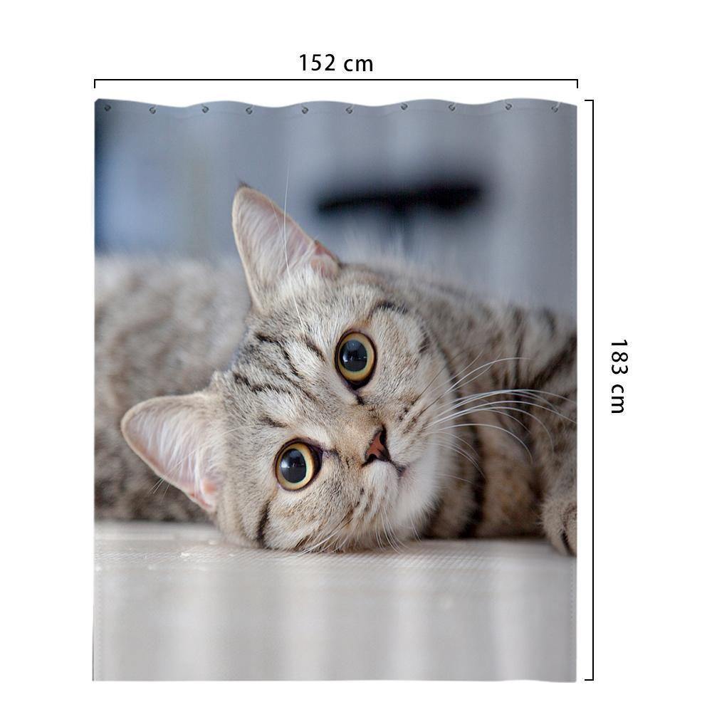 Personalized Shower Curtain Bathroom Decor Gift For Family 152*183cm
