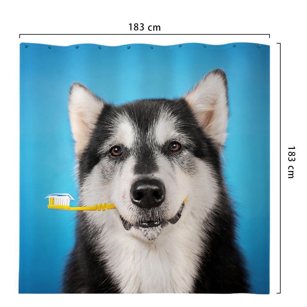 Personalized Shower Curtain Bathroom Decor Gift For Family 183*183cm