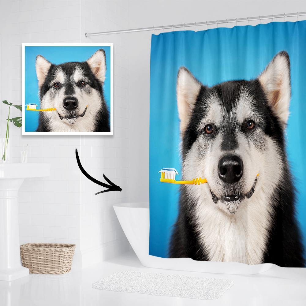 Personalized Shower Curtain Bathroom Decor Gift For Family 183*183cm