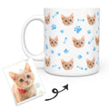 Personalized Cat Photo Mug - Custom Cat Coffee Mug - Put Cat Face on Mug