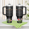 Personalized First Mom Now Grandma 40oz Tumbler with Straw Birthday Gift for Grandma